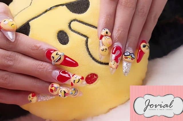 50 Eye-Catching Emoji Nails to Dress Up Your Look in 2020