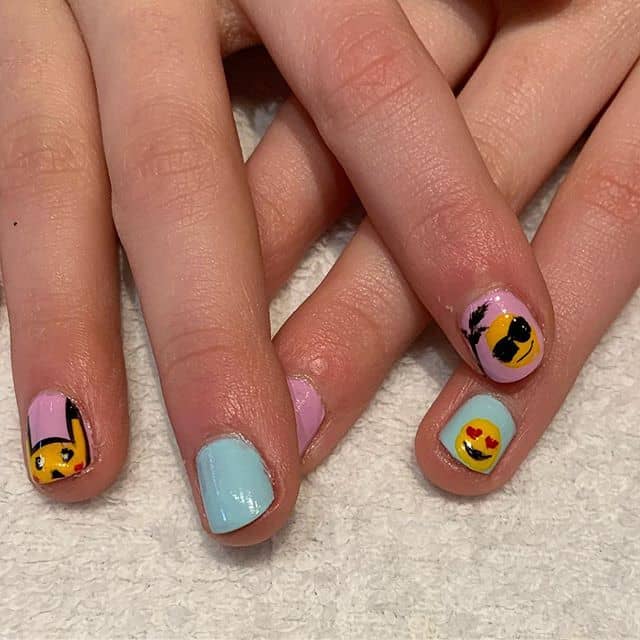 50 Eye-Catching Emoji Nails to Dress Up Your Look in 2020