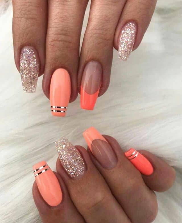 Pinky Orange Nails Mix n' Match