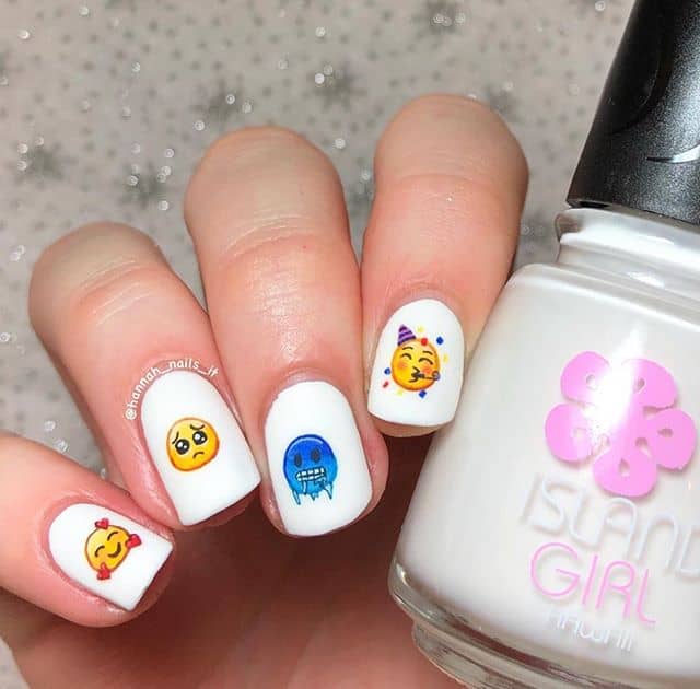 50 Eye-Catching Emoji Nails to Dress Up Your Look in 2020