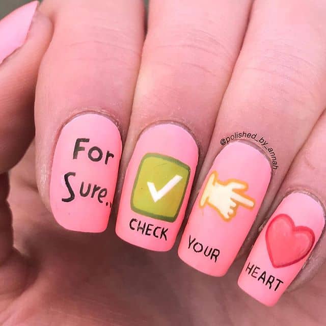 50 Eye-Catching Emoji Nails to Dress Up Your Look in 2020