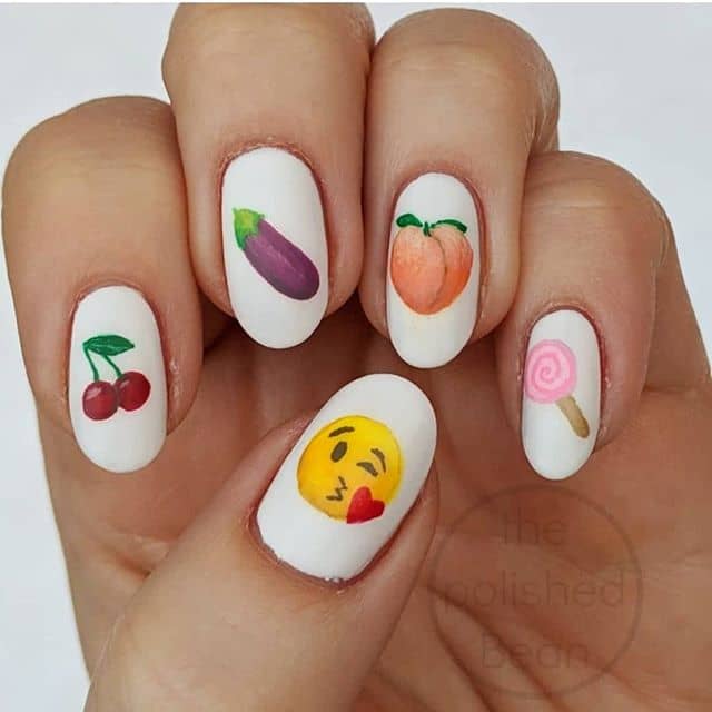 50 Eye-Catching Emoji Nails to Dress Up Your Look in 2020