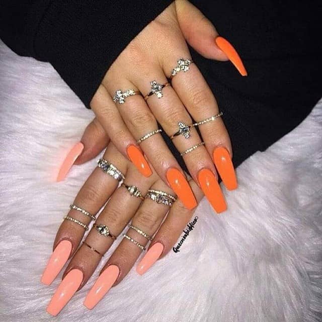 Burnt Orange Nails in Two Awesome Tones