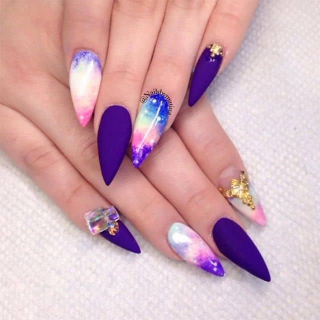 46 Cute Pointy Acrylic Nails that are Fun to Wear in 2019