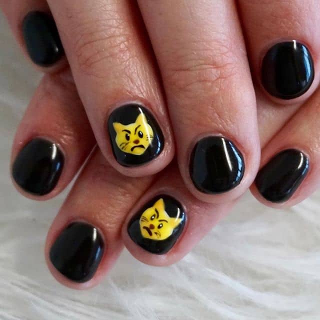 50 Eye-Catching Emoji Nails to Dress Up Your Look in 2020