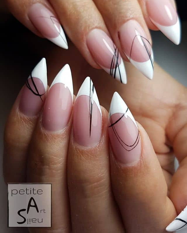 46 Cute Pointy Acrylic Nails That Are Fun To Wear In 2020