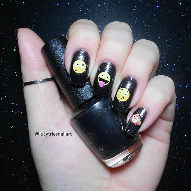 50 Eye-Catching Emoji Nails to Dress Up Your Look in 2020