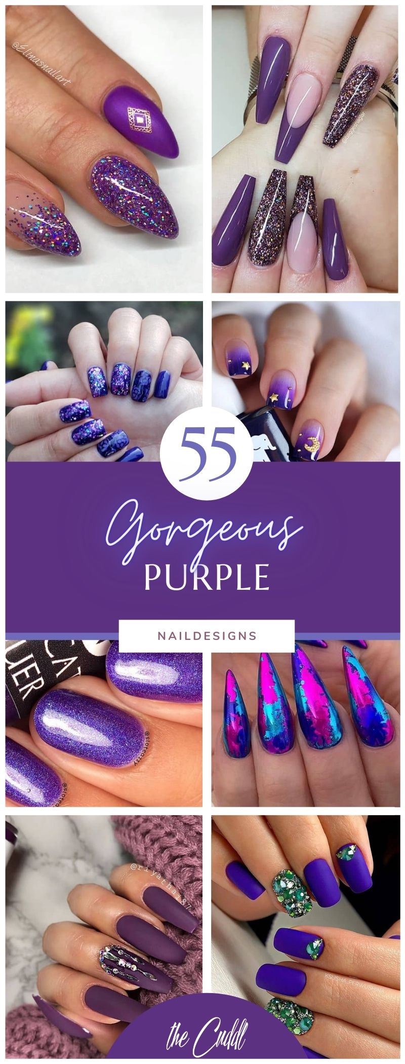50 Perfect Purple Nail Designs for Practically any Occasion