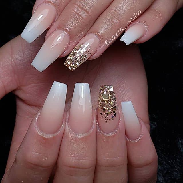 50 Incredible White and Gold Nails to Compliment Your Style in 2022