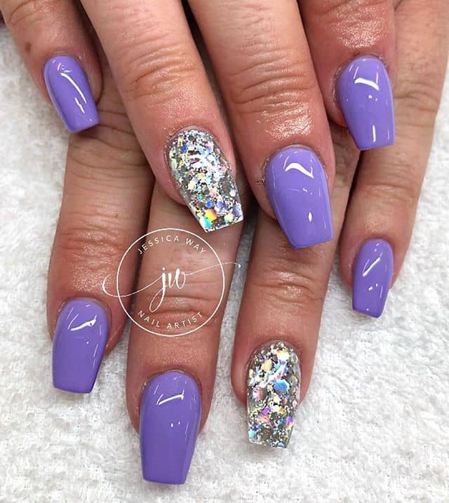 Awesome Shining Claws Bring Bling Coffin Nails, Nail Shape