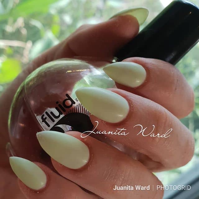 Melon Smooth Cute Almond Nails with Matte Finish