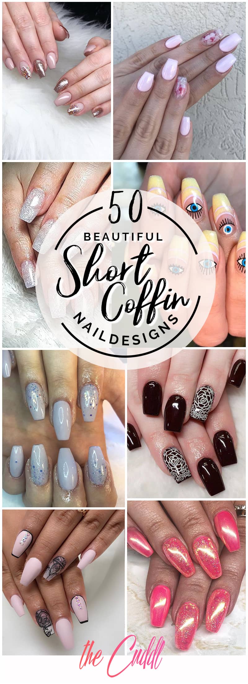 50 Beautiful Short Coffin Nails to Boost Your Style