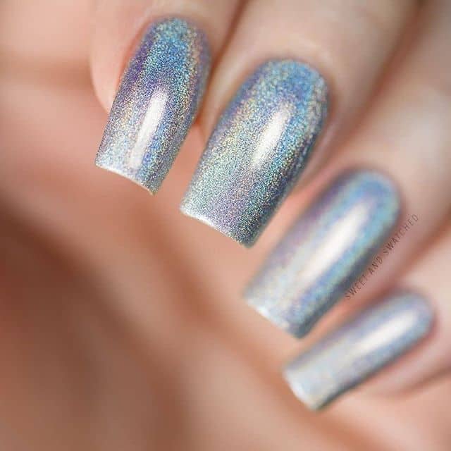 Cute and Easy Silver Nail Designs