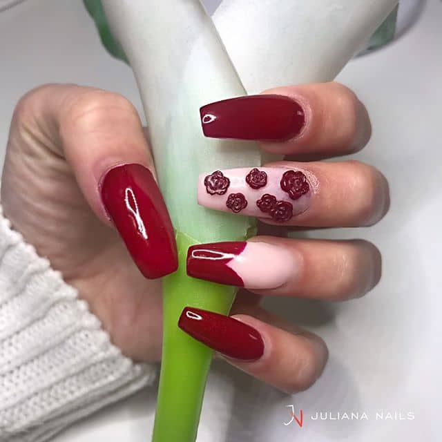Awesome 3D Flower Nail Art