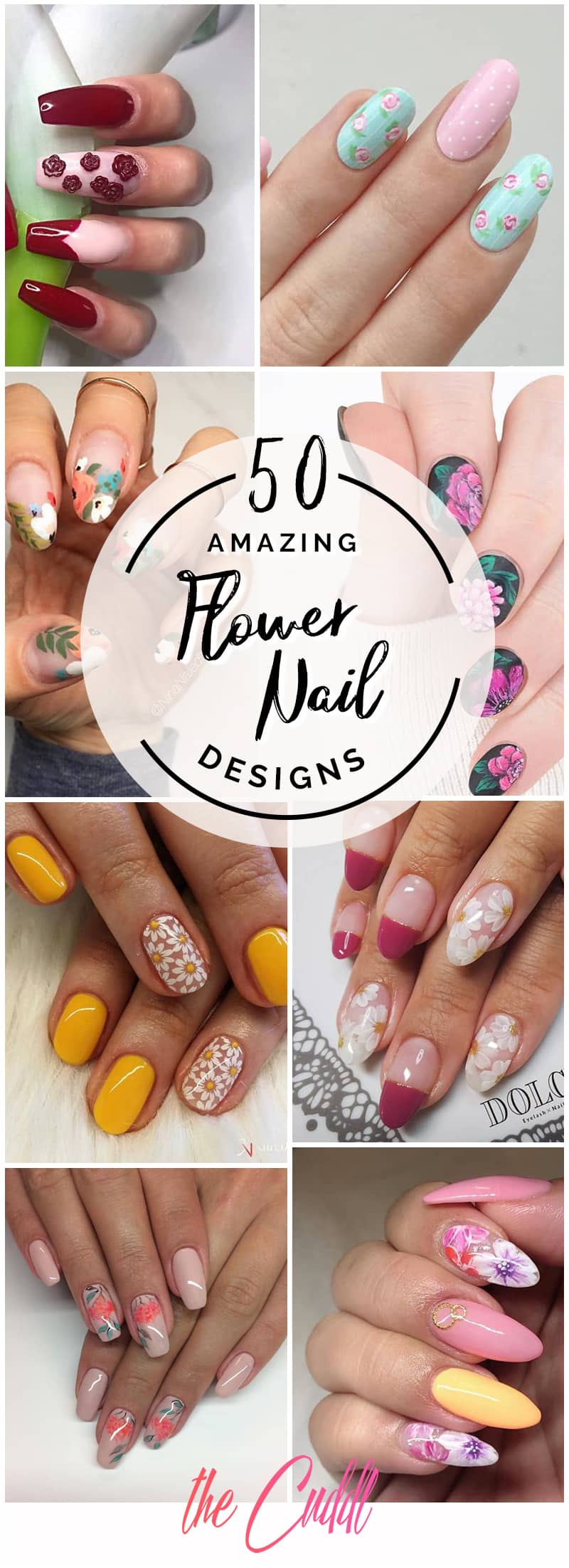 50 Cool Flower Nail Design Ideas to Spice Up Your Look in 2022