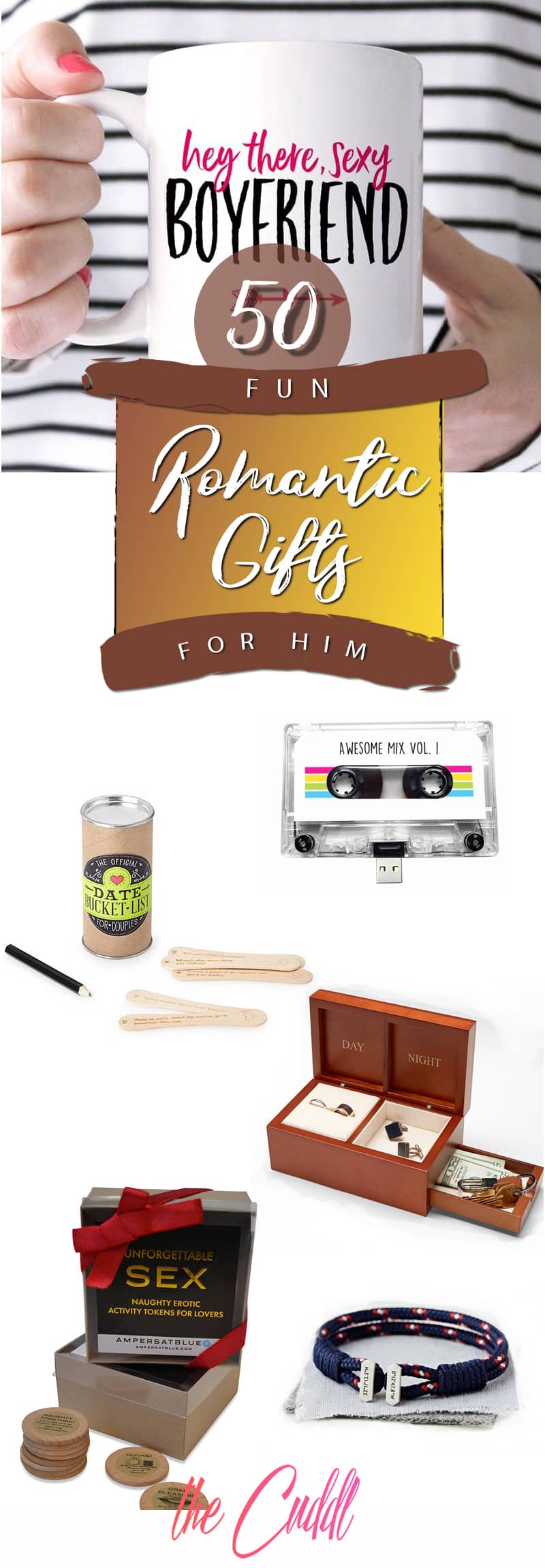 50 Fun Romantic Gifts for Him to Keep the Romance Alive