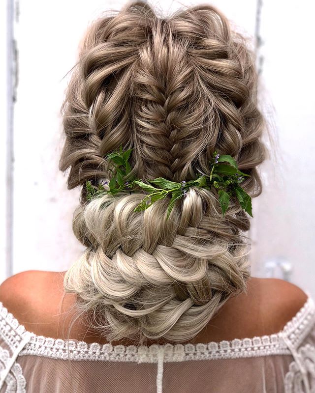 Cool And Carefree Floral Fishtail Braids