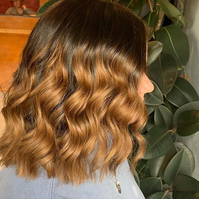 Pretty Loose Ring Curls and Gentle Ombre