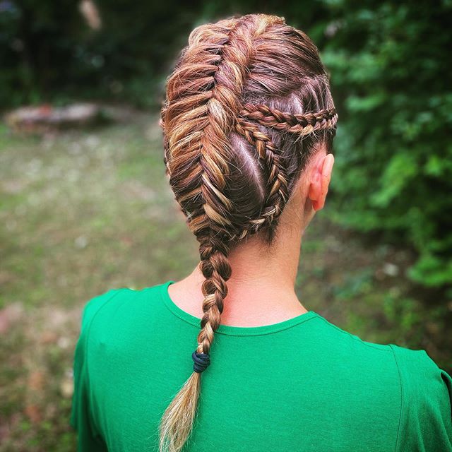 Intricate Viking Babe Fishtail Braid