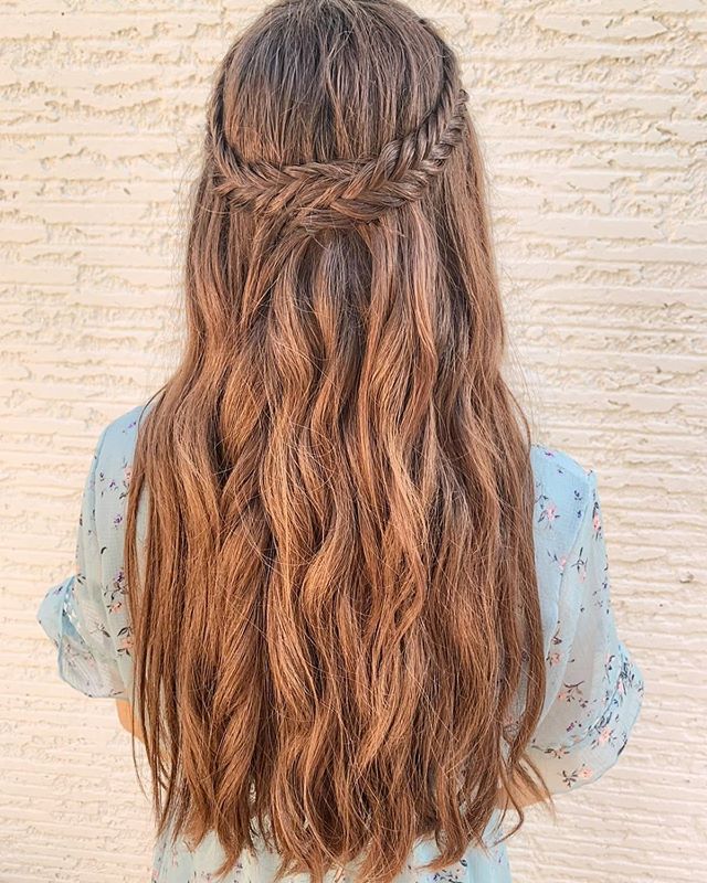 Coachella Inspired Infinity Fishtail Braids