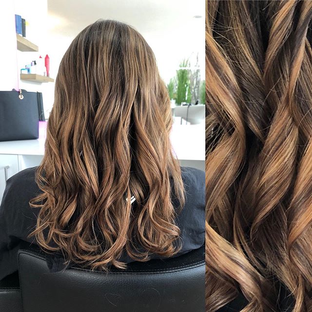 Medium Length Melted Ombre Ring Curls