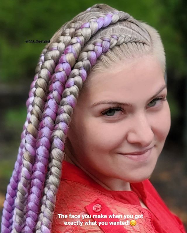 Sassy Part Tribal Braids Style For Girls