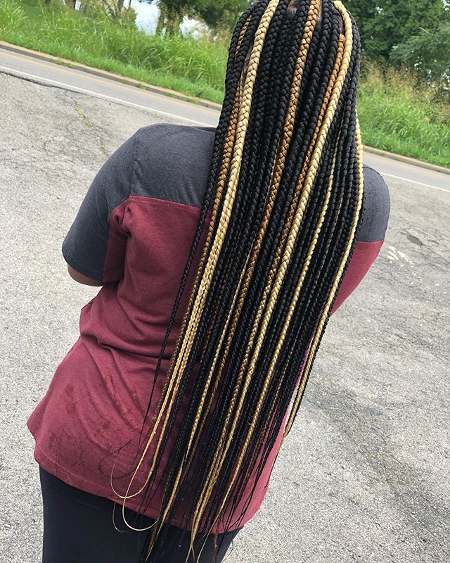 Attractive Highlights Upgrade Tribal Braids, Box Braids