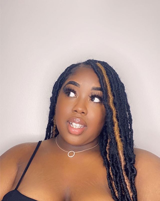 Long and Lightweight Locs with Honey Accents