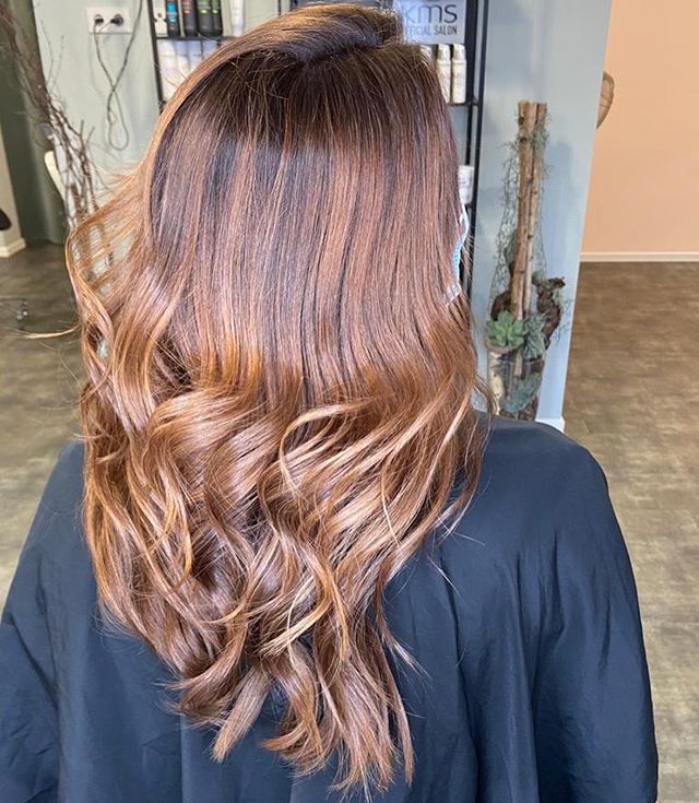 Melted Honey Brown Color with Wavy Ends