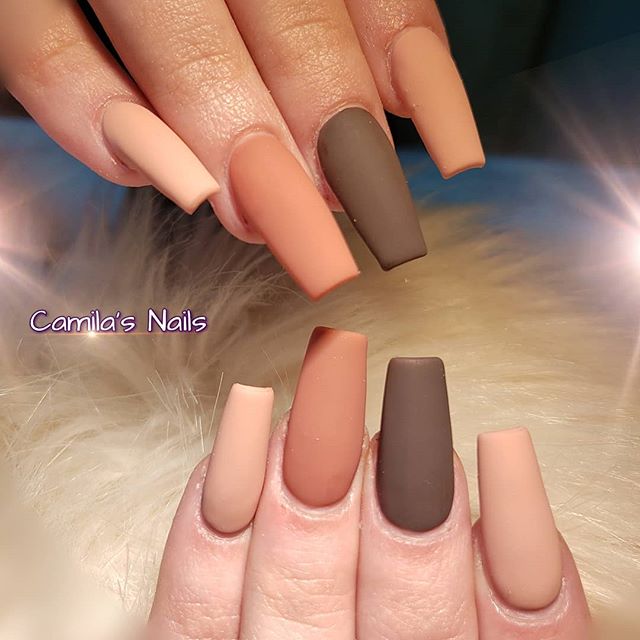 Matte Shades of Brown and Taupe