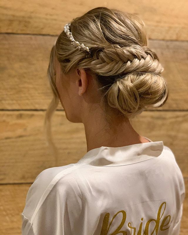 Stunning Bridal Fishtail Braid Updo