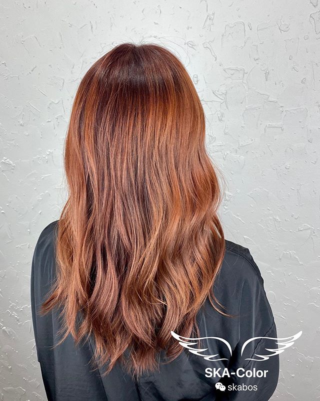 Simple and Long Honey Brown Hair Color