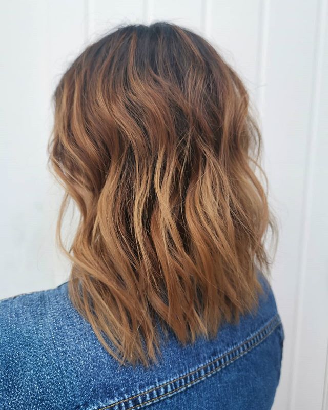 Brown, Honey, Brown Ombre with Straight Ends