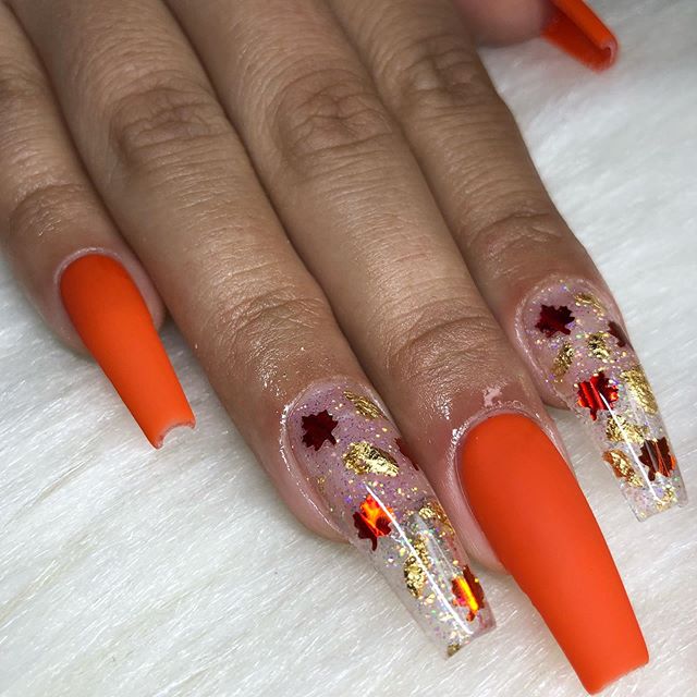 Rich Orange and Sparkling Accents