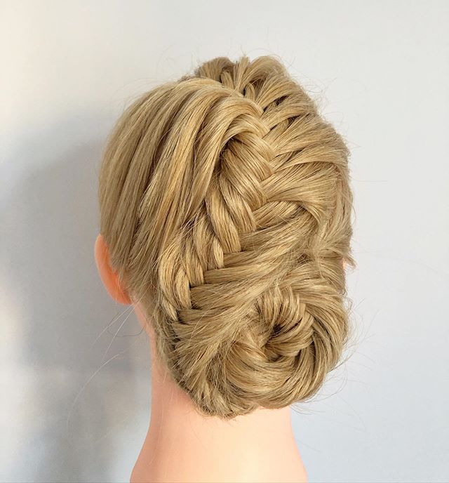  Side To Side Loose Fishtail Bun