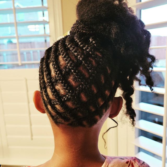  Elaborate Patterned Updo with Curls