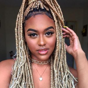 49+ Trendy Jumbo Box Braids For A Chic Look - The Cuddl