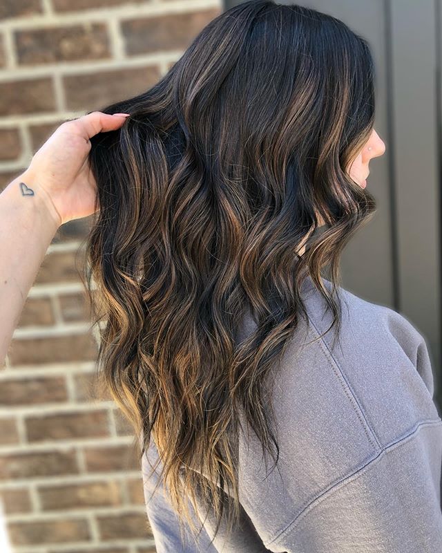 Classically Light Highlights on Dark Hair