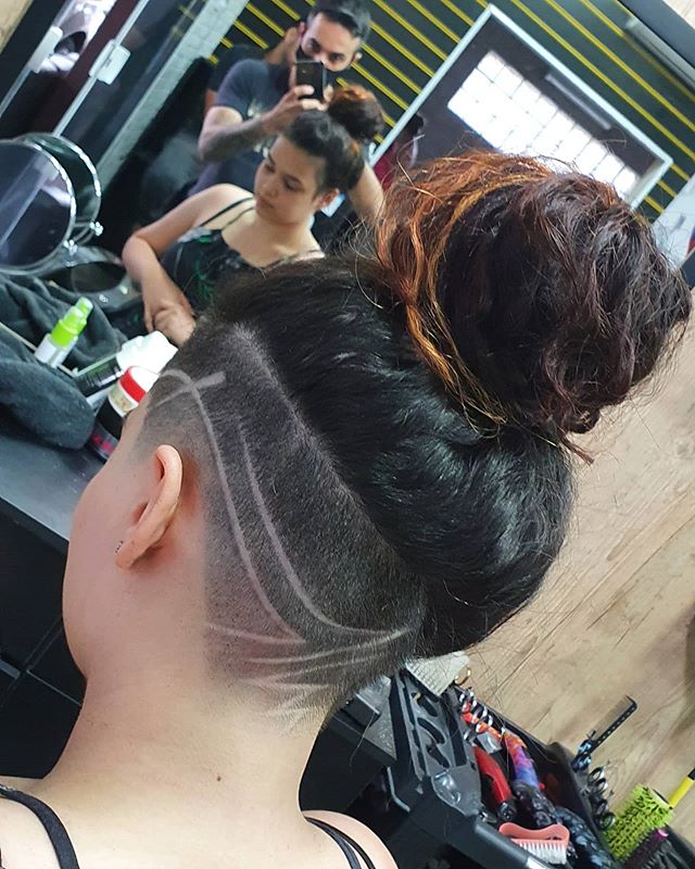 Tribal Underlining A Thick Hairline Undercut Hairstyle