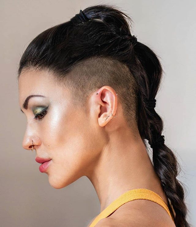 Bound and Braided Amazon Warrior Undercut Hairstyles for Women