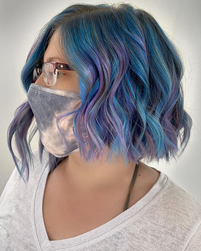 Asymmetrical Mermaid Hair with Waves