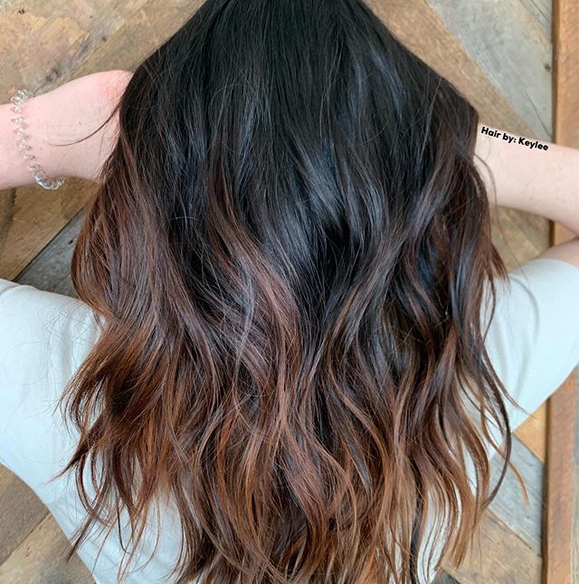  Rich Chocolate Highlights on Dark Hair