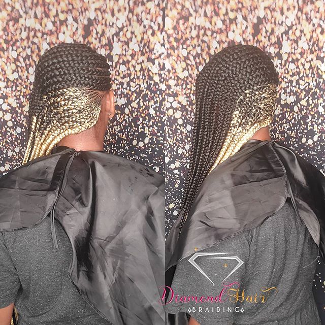 Blonde And Black Side Braids Lemonade Braids