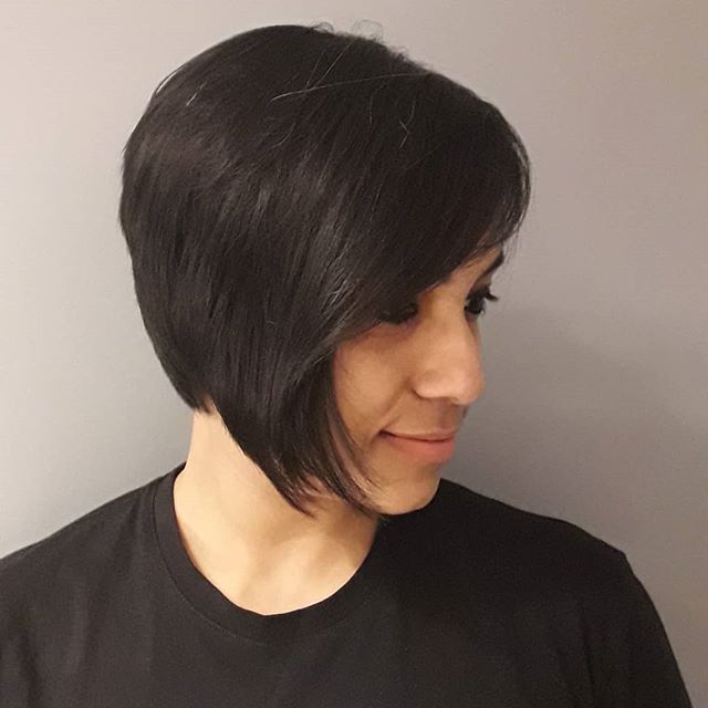 Choppy Asymmetrical Pixie for Brunettes