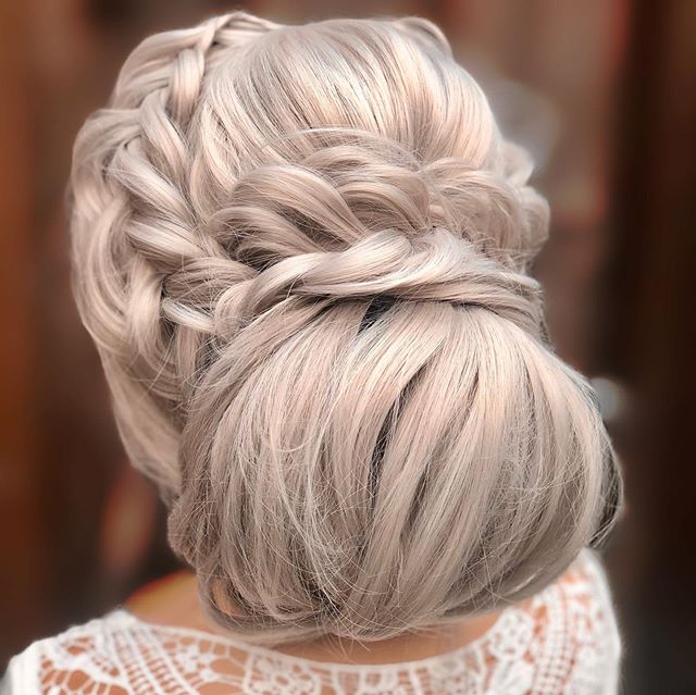 Braided Updo with Oversized Bun