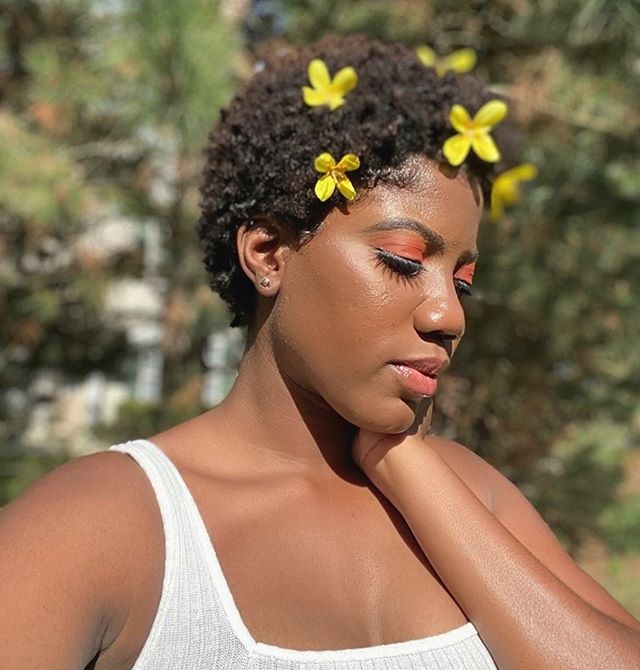 Short Black Curly Afro Haircut