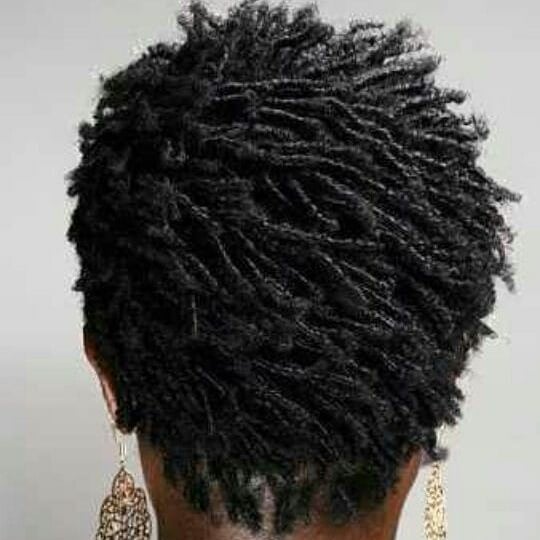 Short Black Hair With Finger Coils