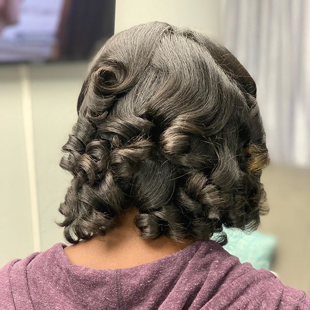 Short Black Hair With Defined Curls