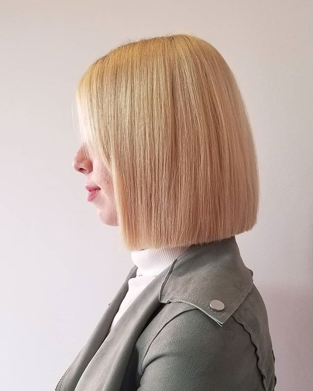  Simple, Elegant and Straight Blunt Bob Hairstyle for the Hardcore Professional