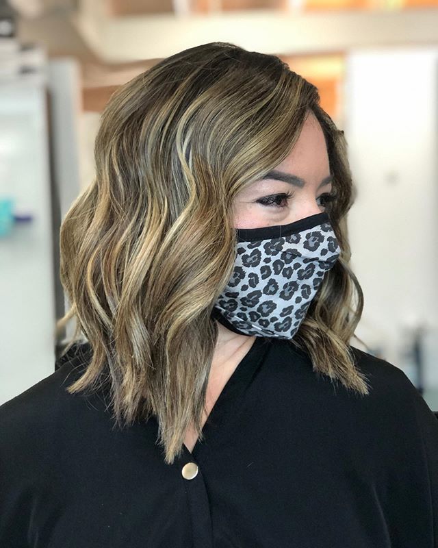 Short Wavy Hair with Lots of Blonde Highlights